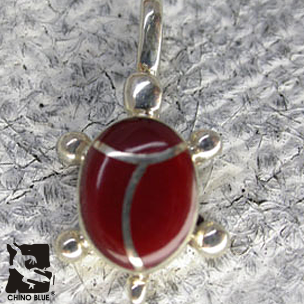 Red Tortoise シルバー ペンダント