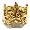3 STAR CARVED