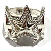 3 STAR CARVED WH