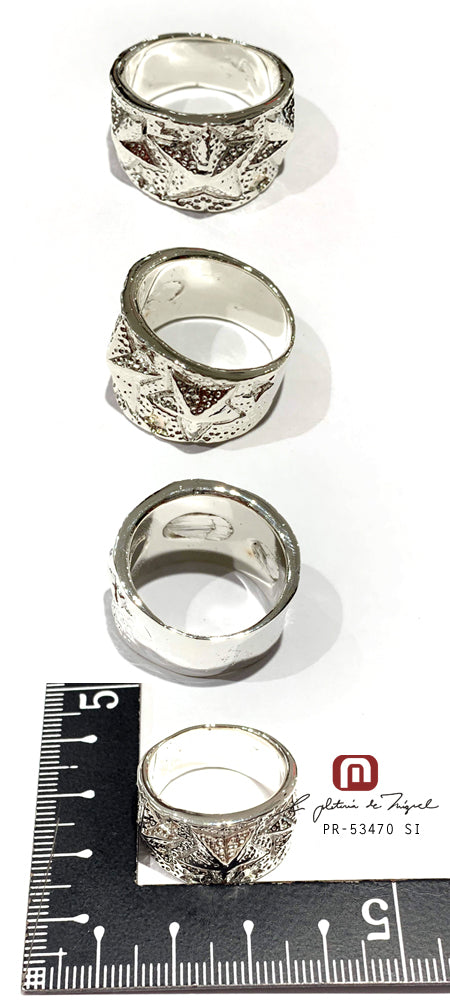 3 STAR EMBOSSED WH