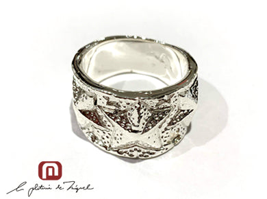 3 STAR EMBOSSED WH