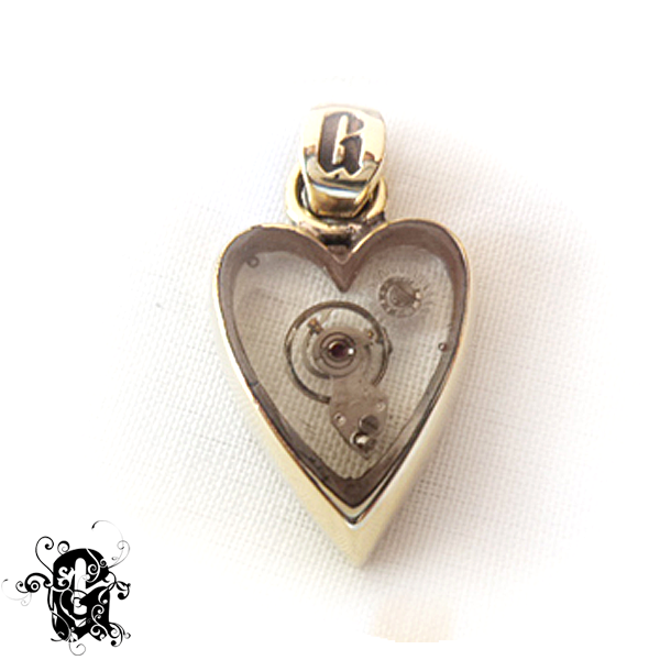 Heart Mech Pendant シルバー ペンダント