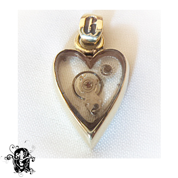 Heart Mech Pendant シルバー ペンダント