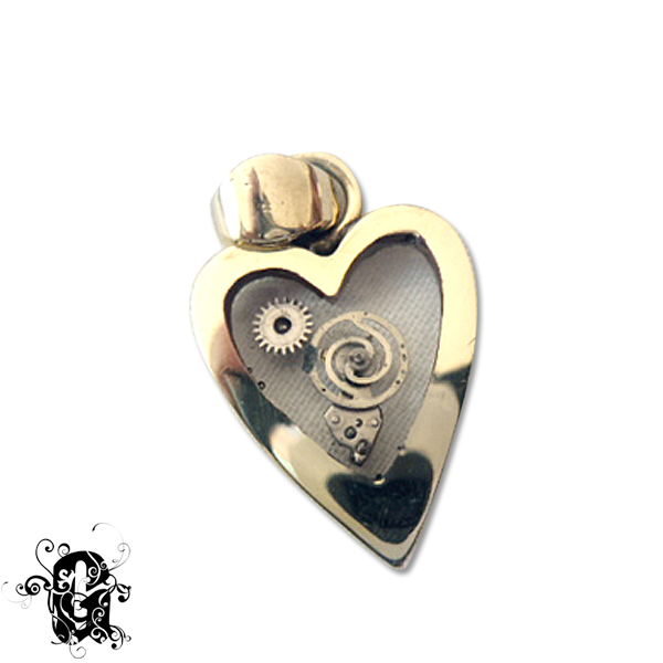 Heart Mech Pendant シルバー ペンダント