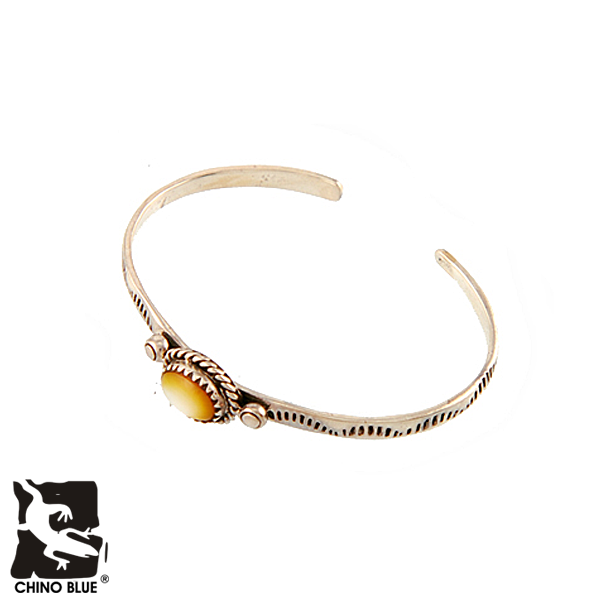 Indian Bangle Yellow シルバー バングル