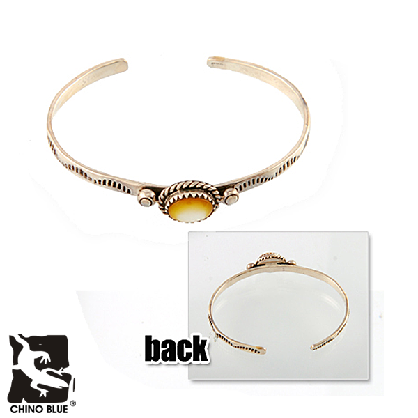 Indian Bangle Yellow シルバー バングル