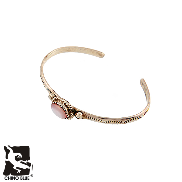 Indian Bangle Pink シルバー バングル