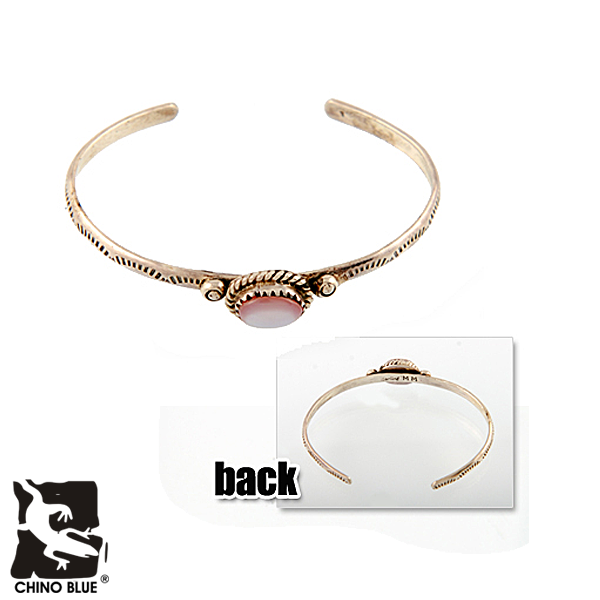 Indian Bangle Pink シルバー バングル