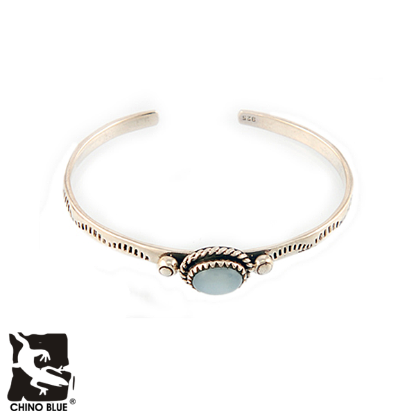 Indian Bangle Blue シルバー バングル