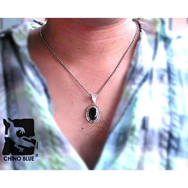 Black Indian Warrior シルバー ペンダント