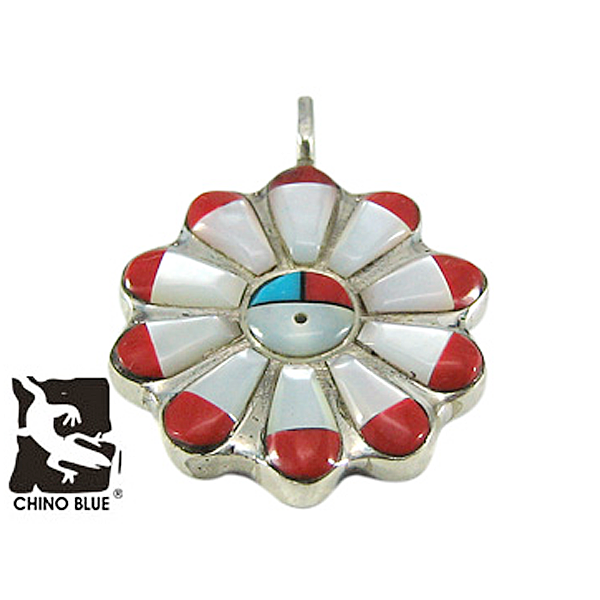 Indian Flower Charm シルバー ペンダント