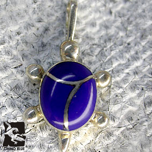 Blue Lapis Tortoise シルバー ペンダント