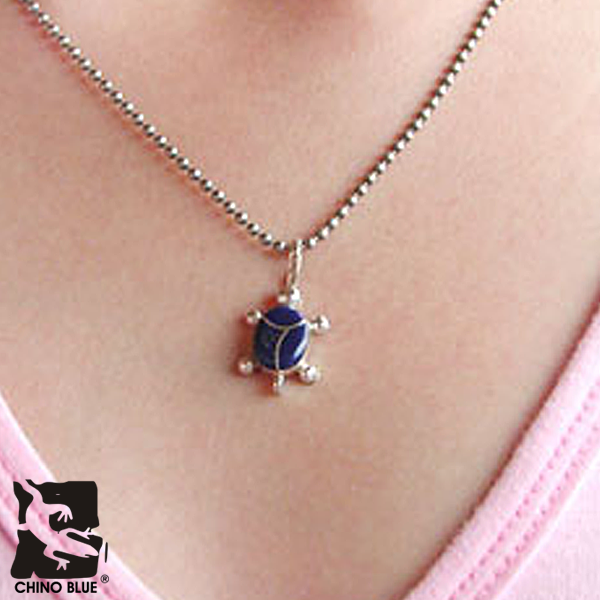 Blue Lapis Tortoise シルバー ペンダント