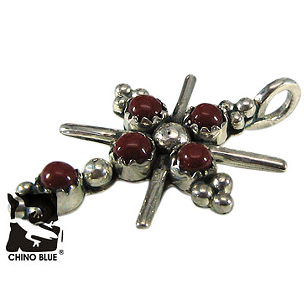 Jasper Radiant Cross シルバー ペンダント
