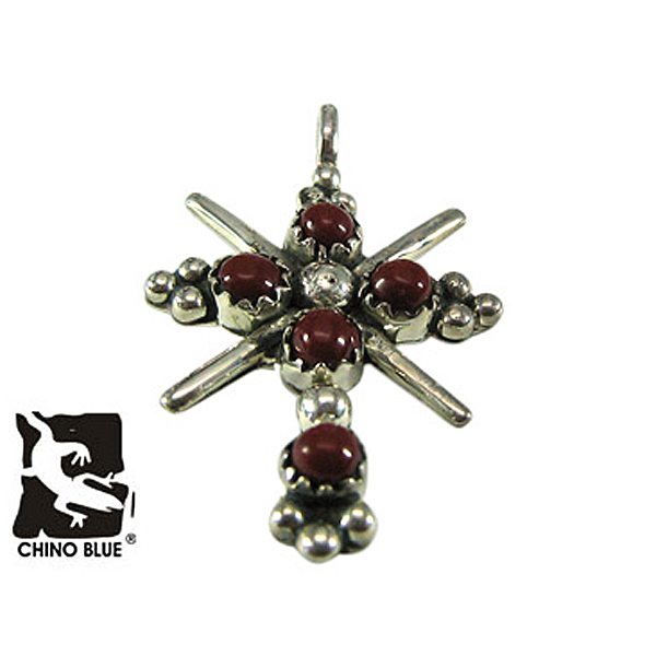 Jasper Radiant Cross シルバー ペンダント