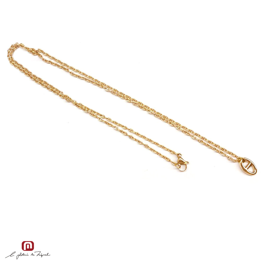 Anchor Necklace Gd 60cm