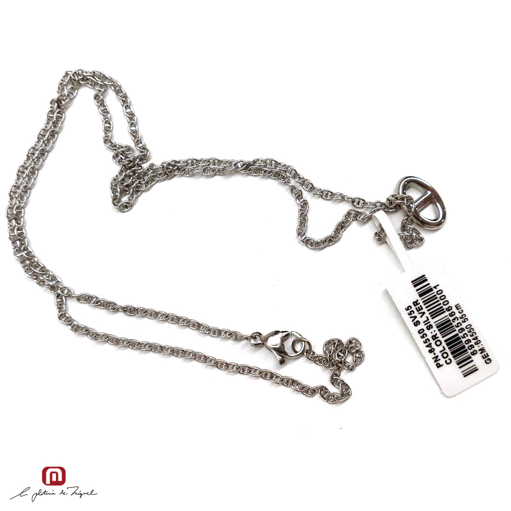 Anchor Necklace Sv 60cm