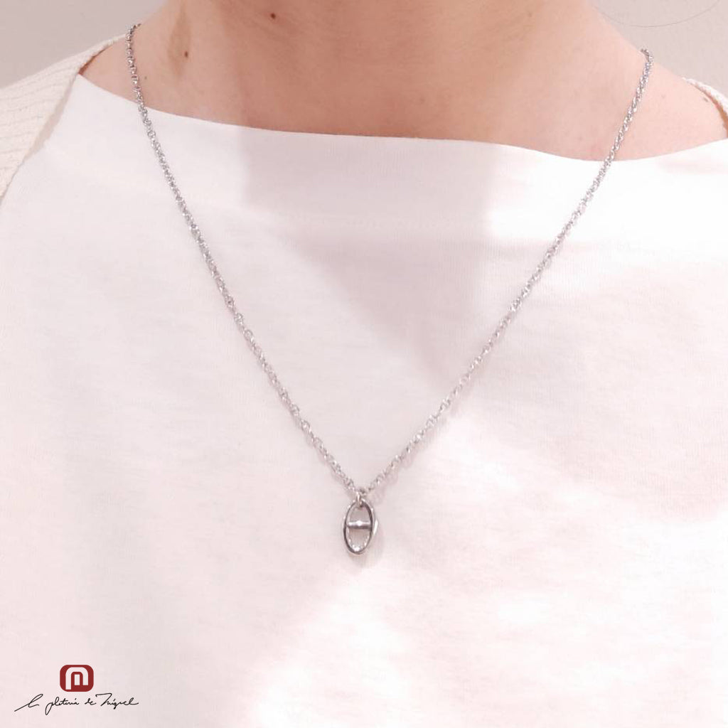 Anchor Necklace Sv 60cm