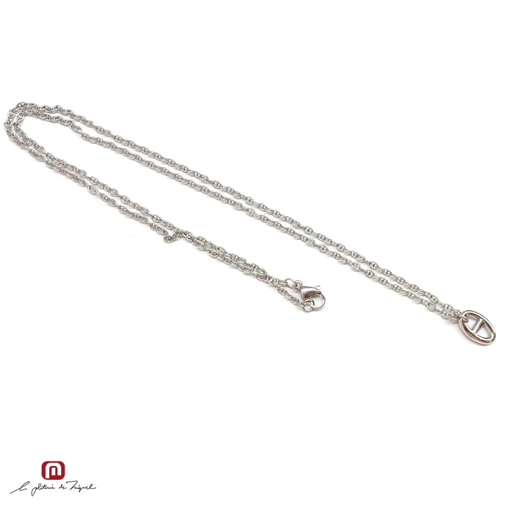 Anchor Necklace Sv 60cm