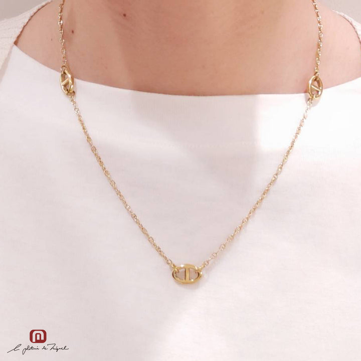 Anchor Necklace Gd 50cm