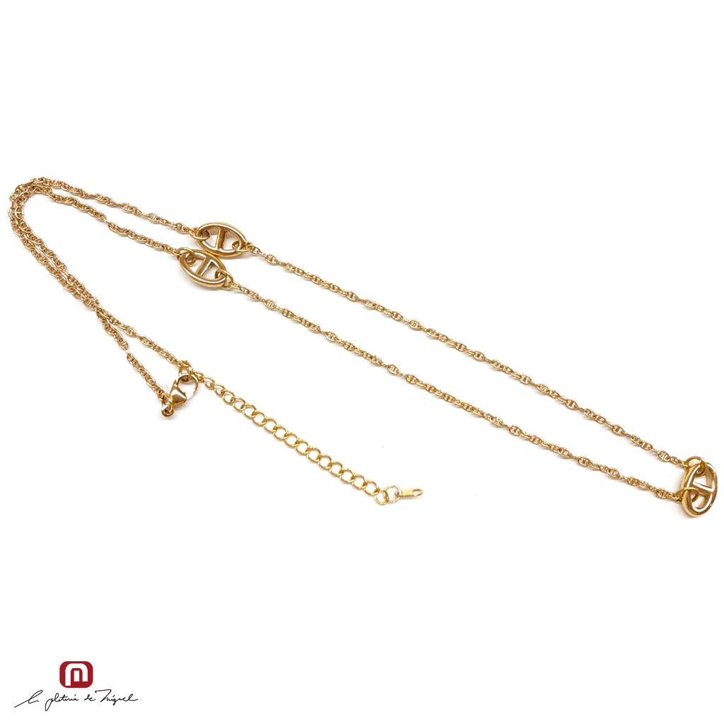 Anchor Necklace Gd 50cm