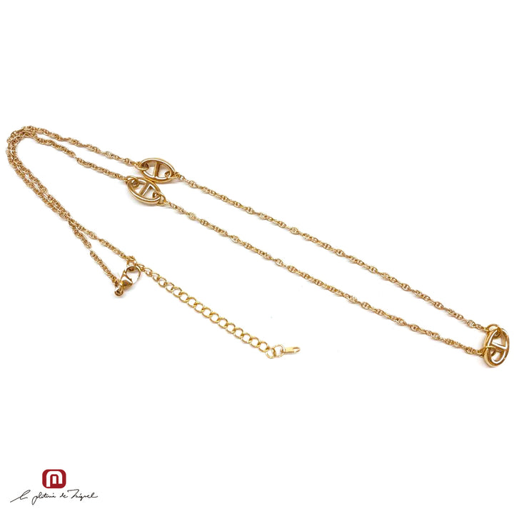 Anchor Necklace Gd 50cm
