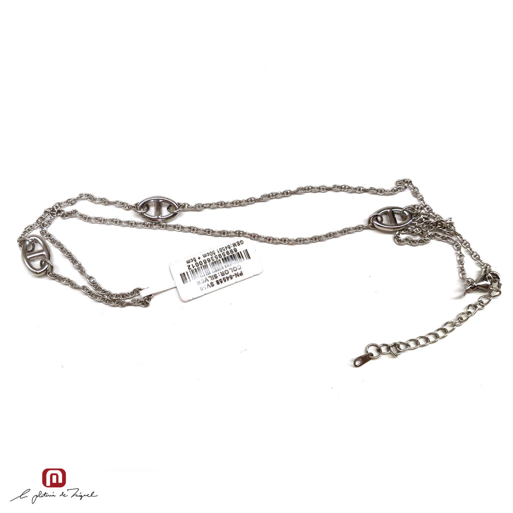 Anchor Necklace Sv 50cm