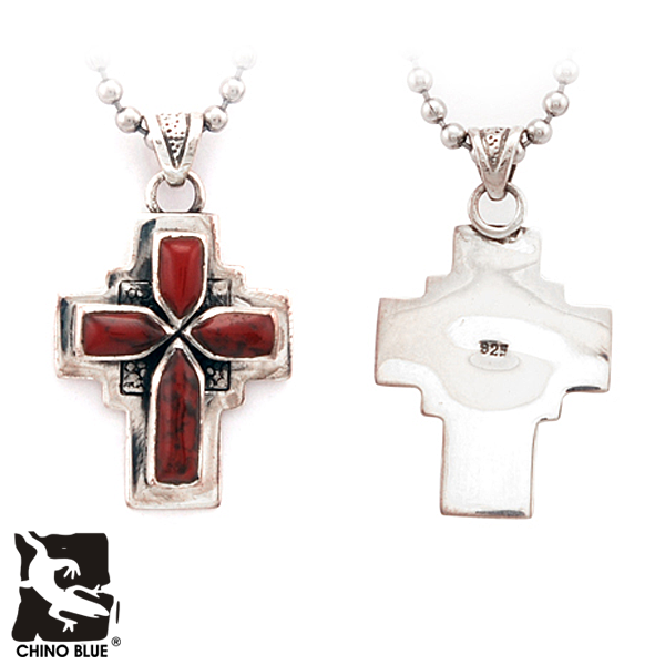 Red Jasper Cross シルバー ペンダント
