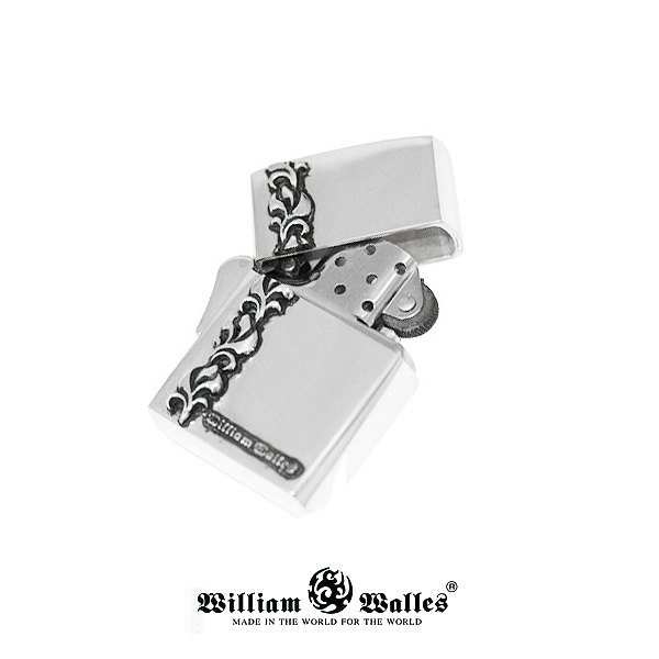 Lining Flower Zippo シルバー ジッポライター
