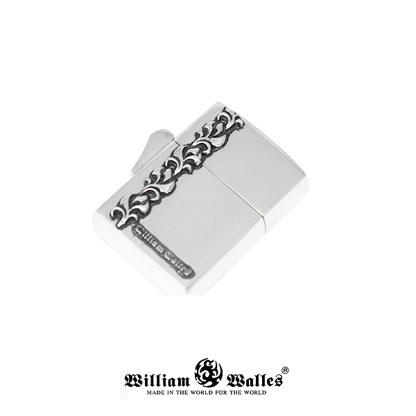 Lining Flower Zippo シルバー ジッポライター