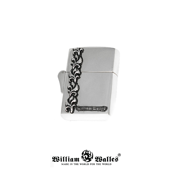 Lining Flower Zippo シルバー ジッポライター