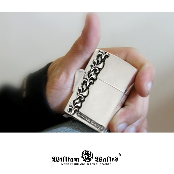 Lining Flower Zippo シルバー ジッポライター