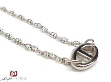 Anchor Necklace Sv 45cm