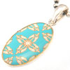 Antique Motif Resin Pendant シルバー ペンダント