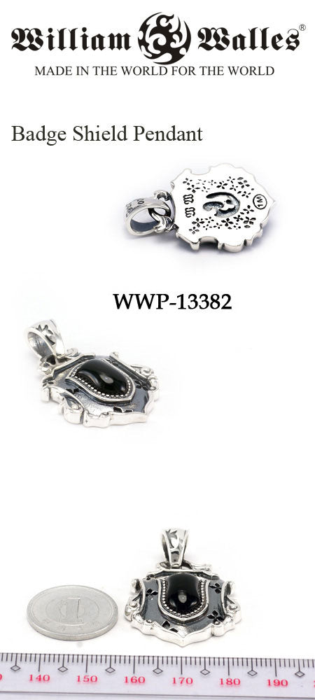 Badge Shield Pendant シルバー ペンダント