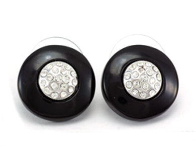 Black Circlet Earring シルバー ピアス