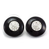 Black Circlet Earring シルバー ピアス
