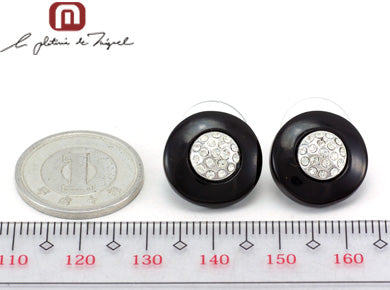 Black Circlet Earring シルバー ピアス