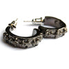 Black Fleur De Lis Earring