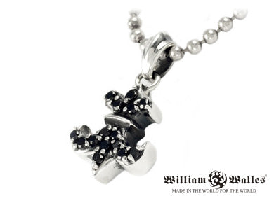 Black Flordelis Charm シルバー ペンダント