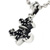 Black Flordelis Charm シルバー ペンダント