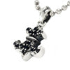 Black Flordelis Charm シルバー ペンダント
