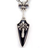 Black Gothic Shield Pendant