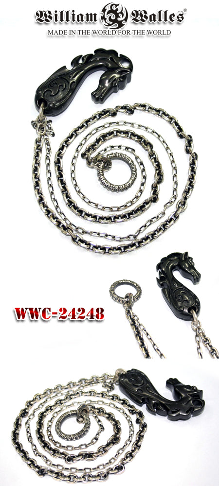Black Horse Wallet Chain