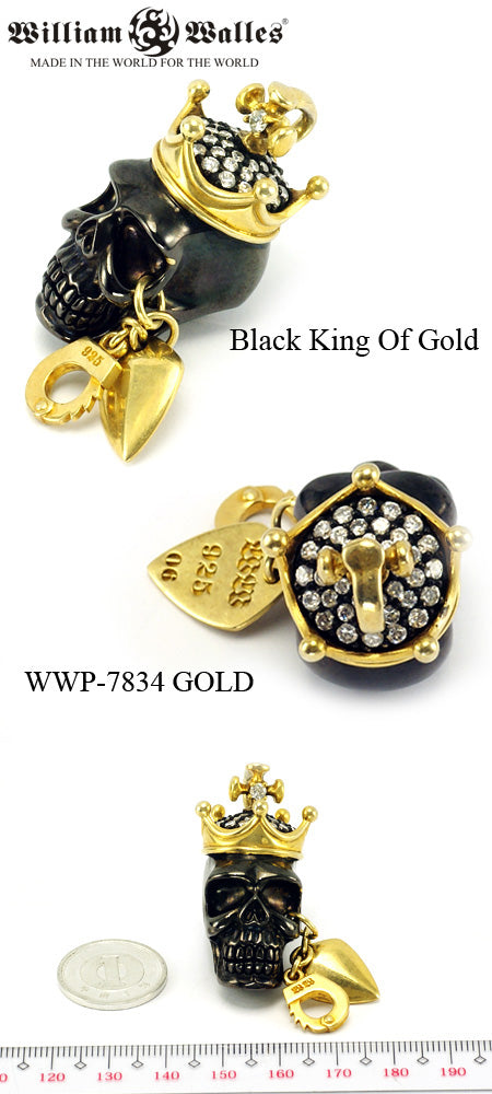 ブラックキングオブゴールドペンダントBlack King of