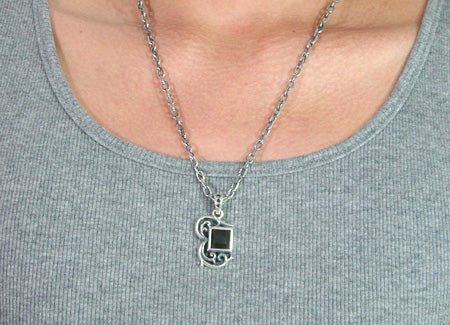 Black Light Pendant シルバー ペンダント