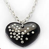Black Seductive Heart シルバー ペンダント
