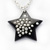 Black Sparkling Star シルバー ペンダント