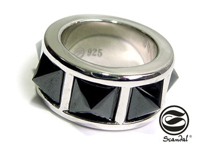 Black Spikes Punk Ring シルバー 指輪 / リング