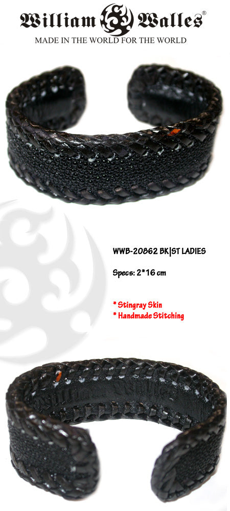 Black Stingray Lady Bangle